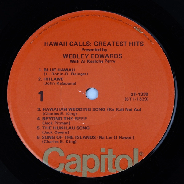 Webley Edwards Presents Hawaii Calls Greatest Hits High Fidelity Album 1960