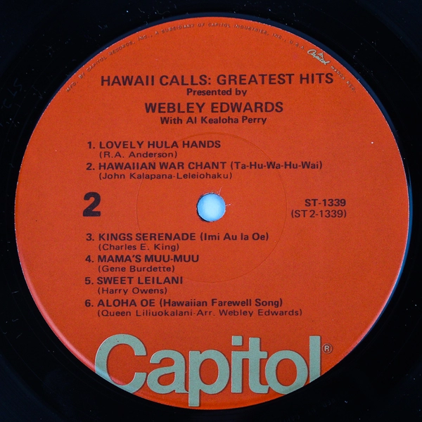Webley Edwards Presents Hawaii Calls Greatest Hits High Fidelity Album 1960