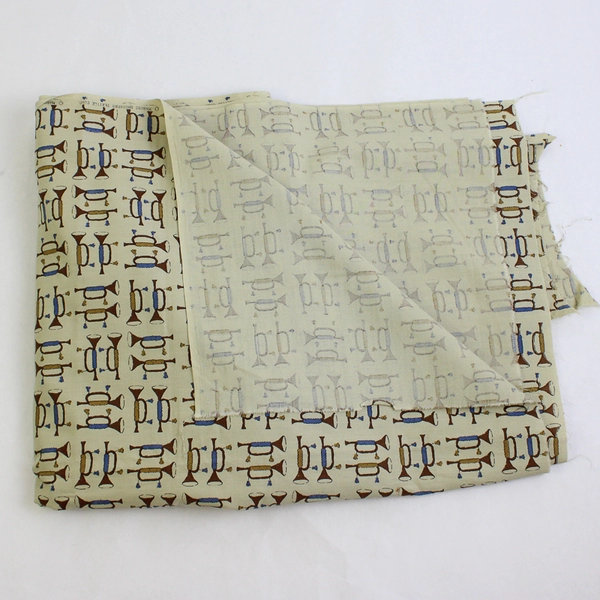 Marcus Brothers Woven Lightweight Quilting Cotton Fabric 44" W x 1.25 Yd Trumpet