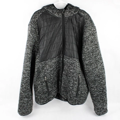 River Trail Charcoal Gray Hooded Zip-Up Jacket Adult Size XL