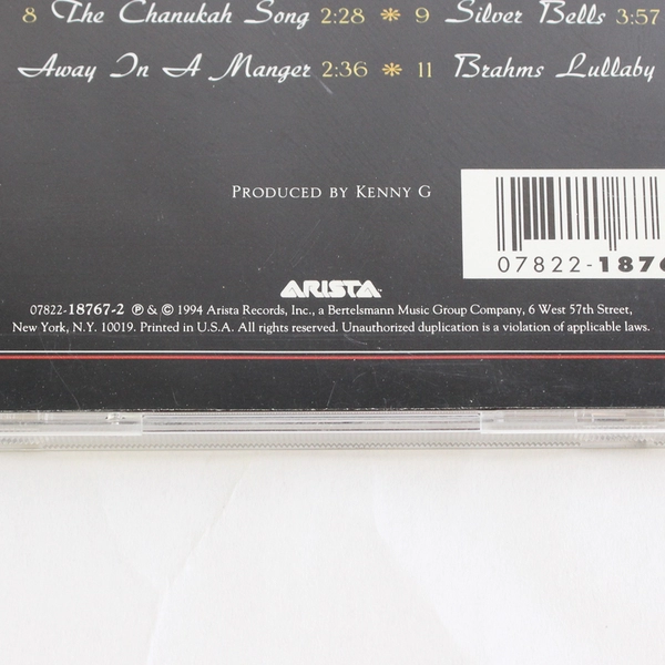 Miracles: The Holiday Album Kenny G Audio CD 1994