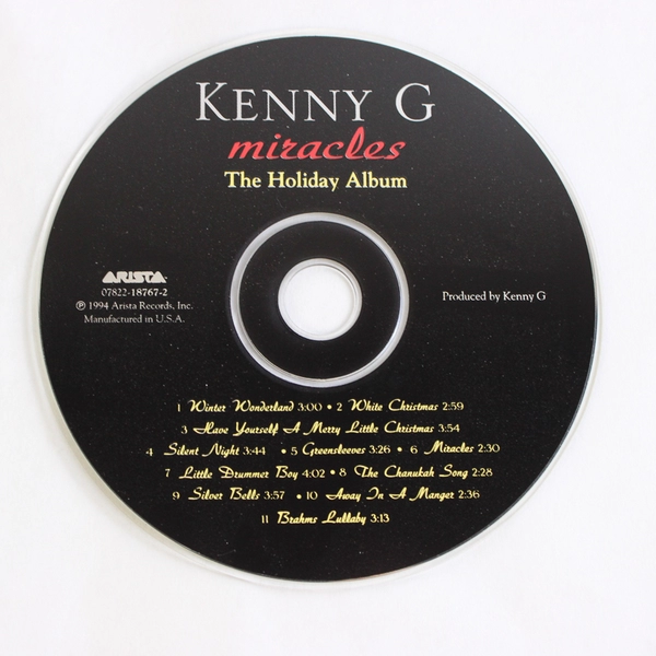 Miracles: The Holiday Album Kenny G Audio CD 1994