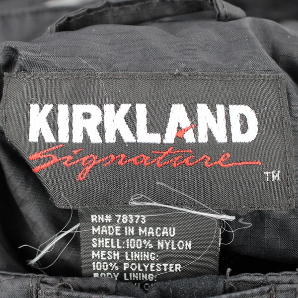 Kirkland Signature Black Vented Windbreaker Jacket Men's Size Large