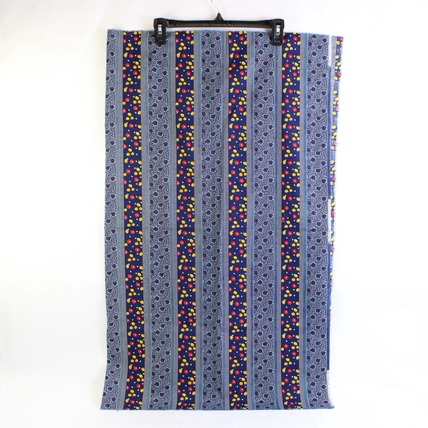 Lot of 3 Marcus Bros Woven Quilting Cotton Fabric 42" W x 0.5-2 Yds Blue Floral