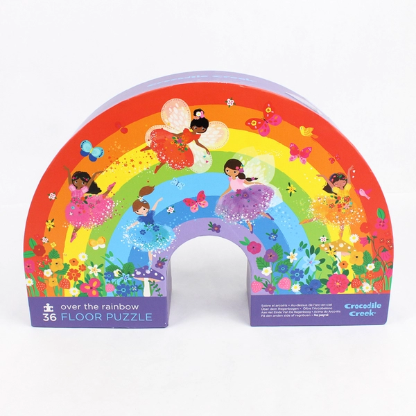 2020 Crocodile Creek Over the Rainbow 36-Piece Jigsaw Floor Puzzle Complete