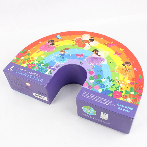 2020 Crocodile Creek Over the Rainbow 36-Piece Jigsaw Floor Puzzle Complete