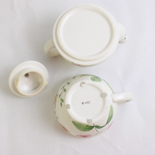 PAC Flower and Butterfly Design Individual Serving Ceramic Tea For One Set