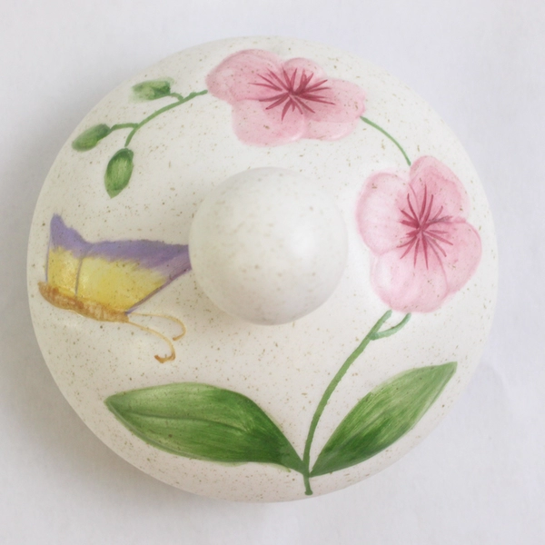 PAC Flower and Butterfly Design Individual Serving Ceramic Tea For One Set