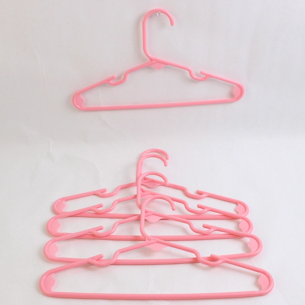 Mixed Lot of 13 White and Pink Children's Clothes Hangers