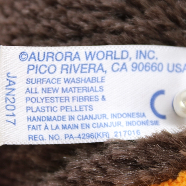 Aurora Taddle Toes Owl Stuffed Animal Plush Toy 10"