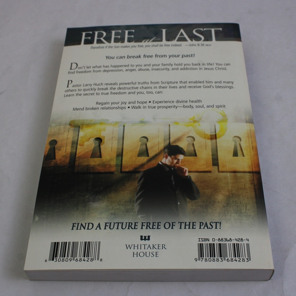 Free at Last by Larry Huch 2004 Paperback With Bonus Study CD Sealed