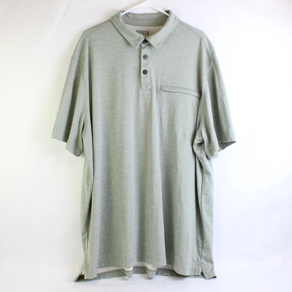 Duluth Trading Co. Green-Gray Polo Shirt Men's Size 2XL