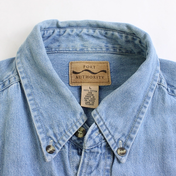 Oregon State Fair & Expo Center Original Denim Button-Down Men's Large