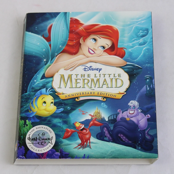 Disney The Little Mermaid 30th Anniversary Edition W/DVD Blu-Ray & Gallery Book