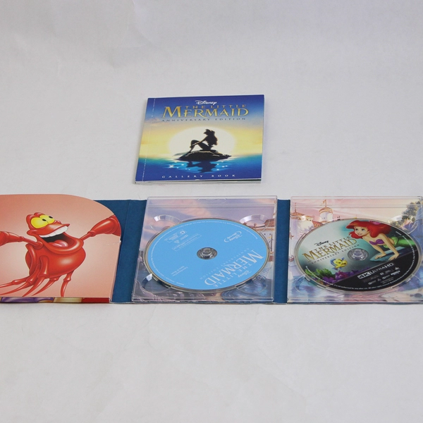 Disney The Little Mermaid 30th Anniversary Edition W/DVD Blu-Ray & Gallery Book