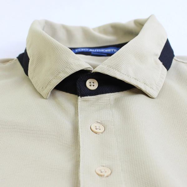 Port Authority Embroidered Alaska Beige and Black Polo Men's 2XL