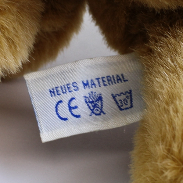 Vintage Semo Germany Poseable Tiger Cub Plush 11.5 inch