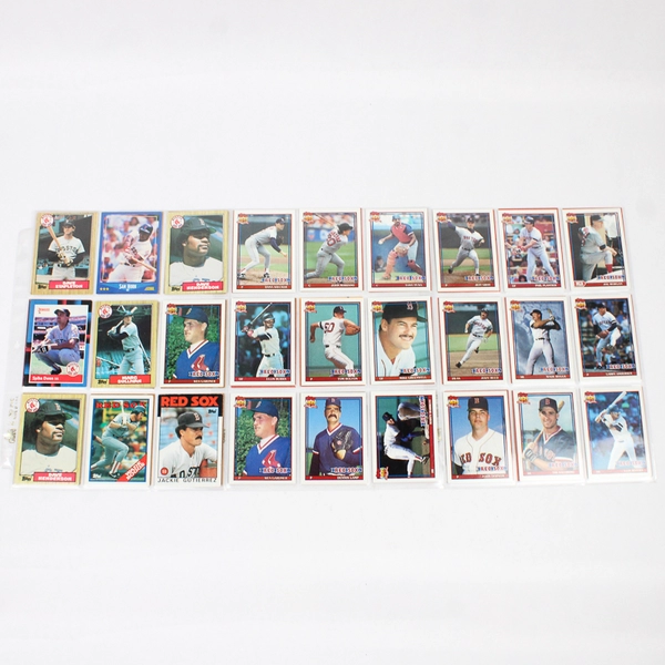 Lot of Vintage 51 1980s & 90s Baseball Boston Red Sox