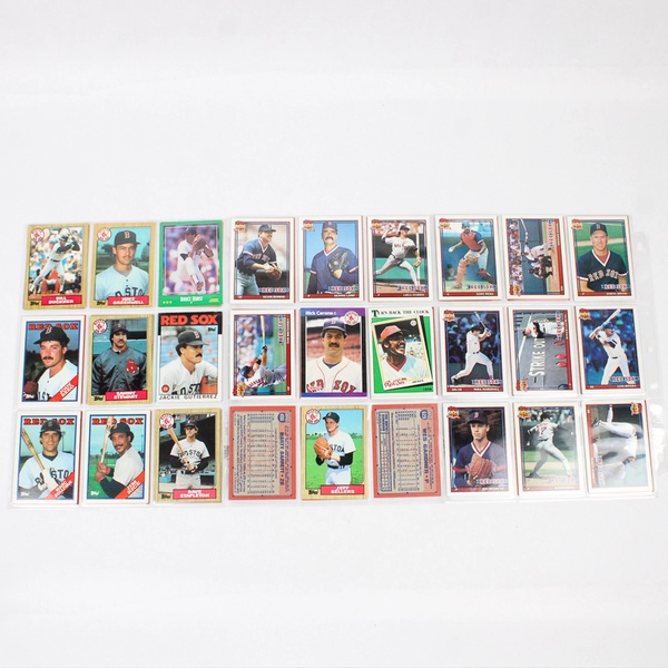 Lot of Vintage 51 1980s & 90s Baseball Boston Red Sox