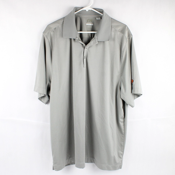 Cutter & Buck DryTec OSU Beavers 50+ UPF Gray Polo Men's 2XL