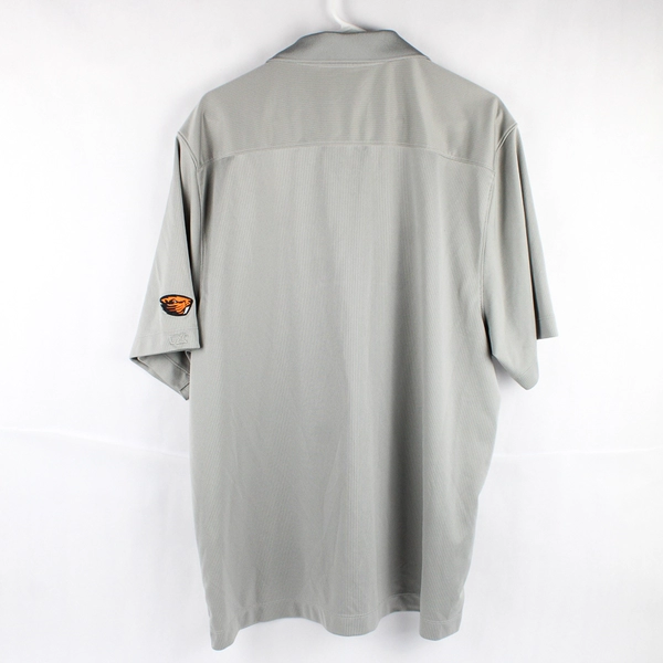 Cutter & Buck DryTec OSU Beavers 50+ UPF Gray Polo Men's 2XL