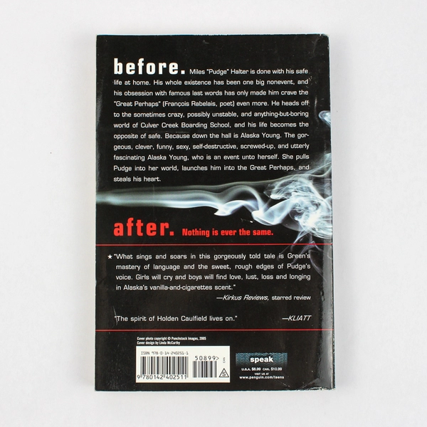 Looking For Alaska by John Green 2005 Paperback With Bonus Material