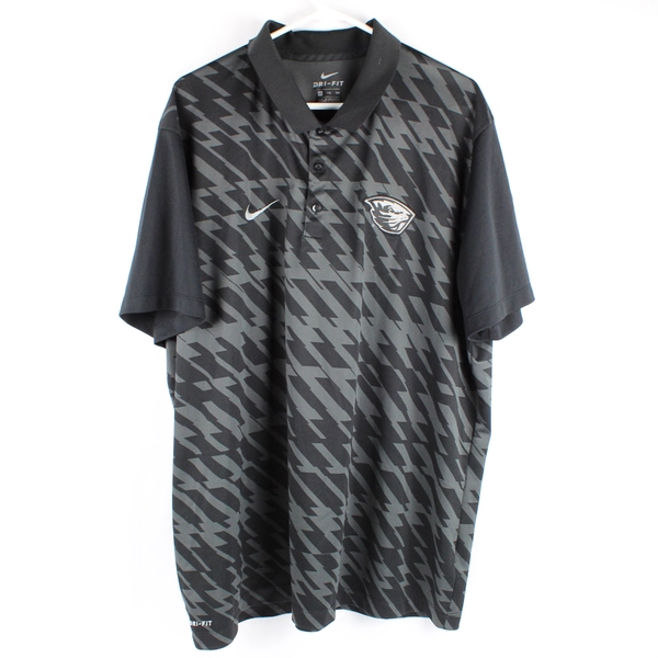 Nike Dri-Fit Oregon State University Black and Gray Polo Men's 2XL