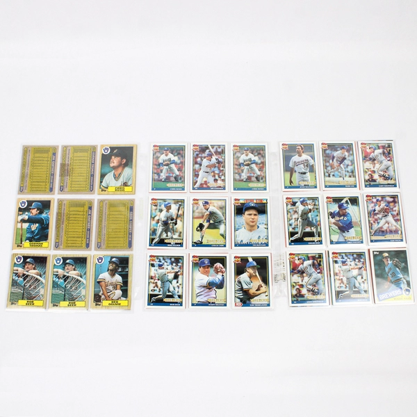 Lot of Vintage 50 1980s & 90s Baseball Cards Milwaukee Brewers