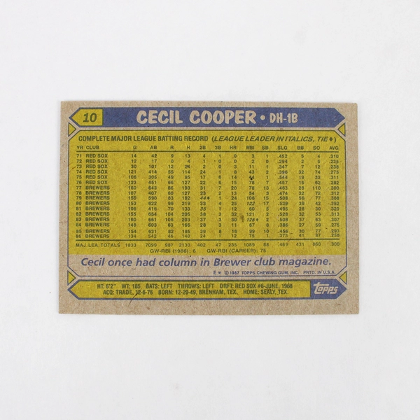 Lot of Vintage 50 1980s & 90s Baseball Cards Milwaukee Brewers