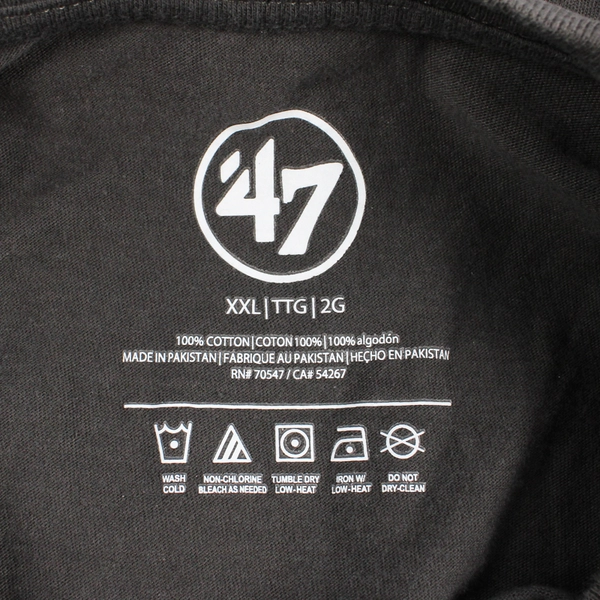 '47 Hillsboro Hops Dark Gray Cotton Baseball T-Shirt Men's Size 2XL