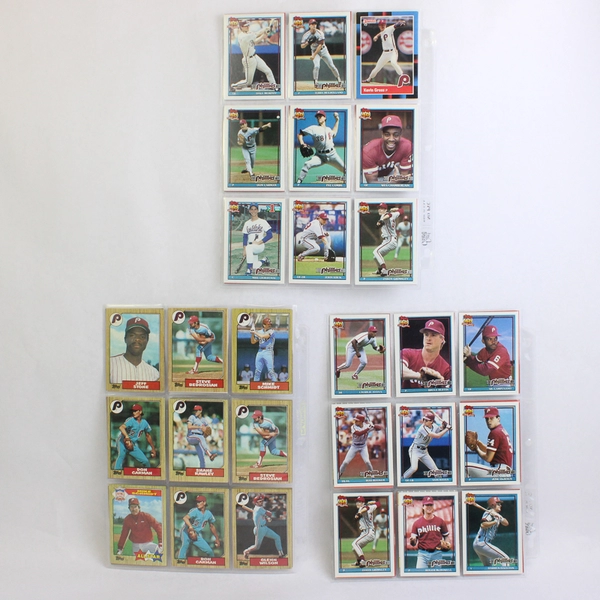 Lot of Vintage 54 1980s & 90s Baseball Philadelphia Phillies