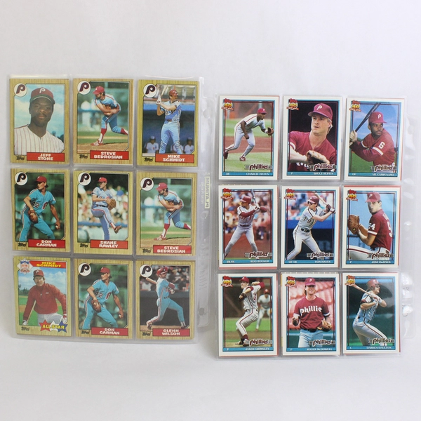 Lot of Vintage 54 1980s & 90s Baseball Philadelphia Phillies