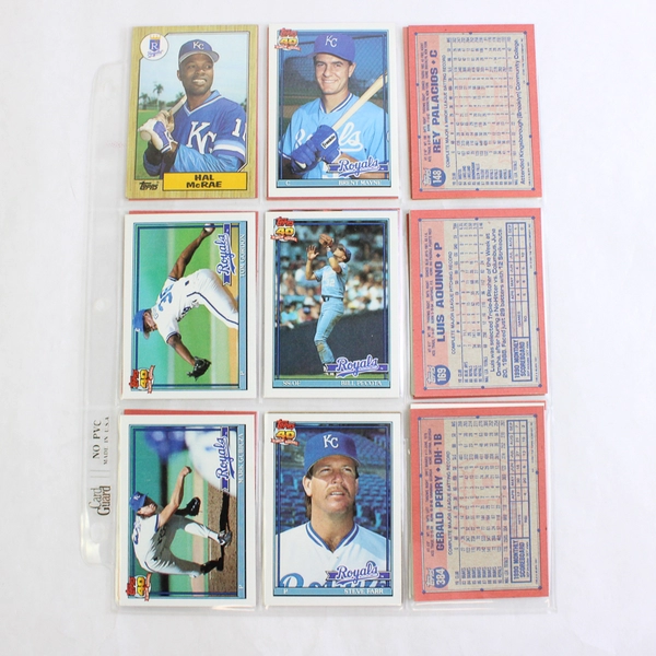 Lot of 49 Vintage 1980s & 90s Baseball Cards Kansas City Royals