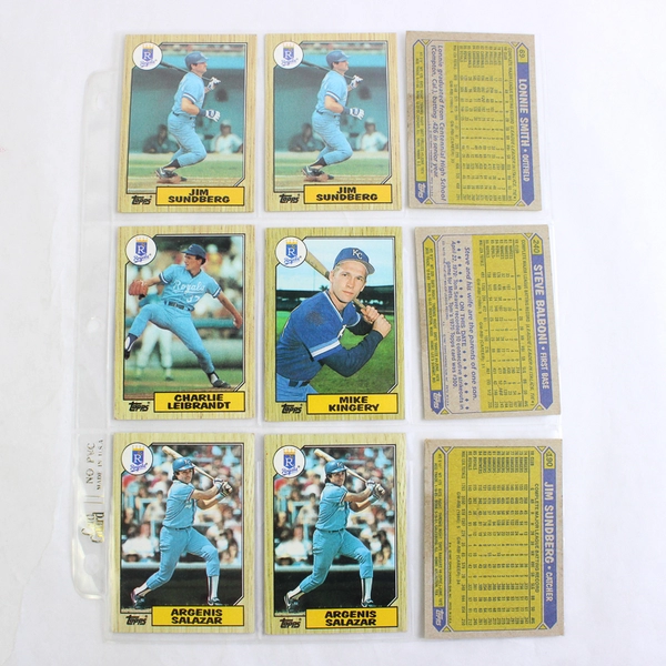 Lot of 49 Vintage 1980s & 90s Baseball Cards Kansas City Royals