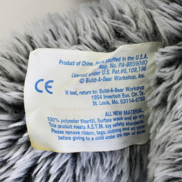 Build A Bear Workshop Plush Koala 15” Gray Black White 