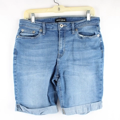 DKNY Cuffed Bermuda Jean Shorts Medium Wash Women's Size 30/10