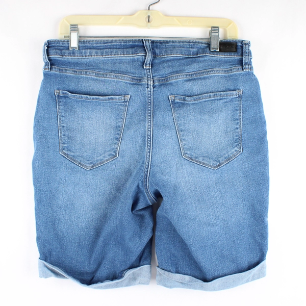 DKNY Cuffed Bermuda Jean Shorts Medium Wash Women's Size 30/10