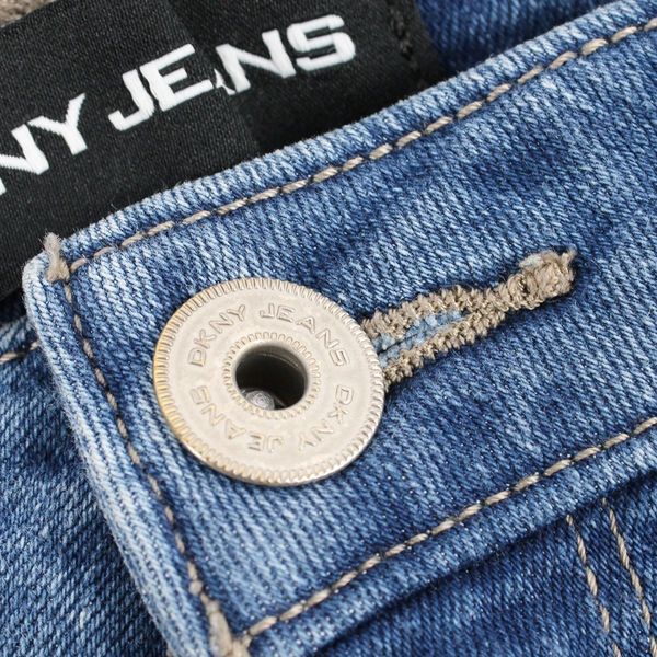 DKNY Cuffed Bermuda Jean Shorts Medium Wash Women's Size 30/10