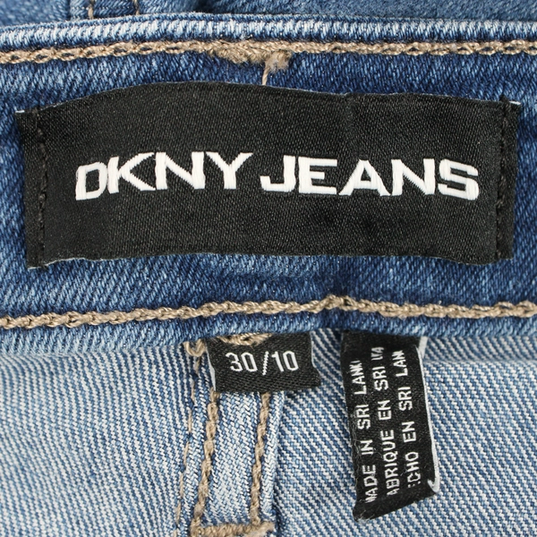 DKNY Cuffed Bermuda Jean Shorts Medium Wash Women's Size 30/10