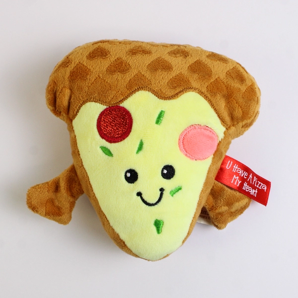 Dan Dee Have A Pizza My Heart Pizza Slice 6 Inch Plush