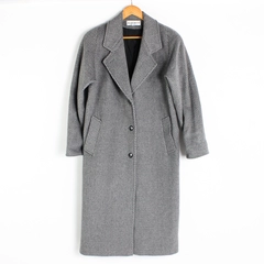 Albert Nipon Gray Wool Blend Trench Coat Women's Size 8