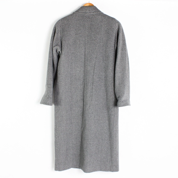 Albert Nipon Gray Wool Blend Trench Coat Women's Size 8