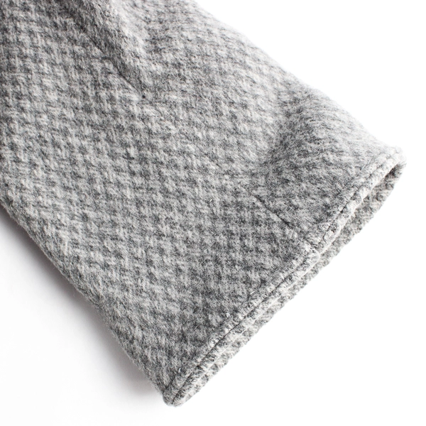 Albert Nipon Gray Wool Blend Trench Coat Women's Size 8