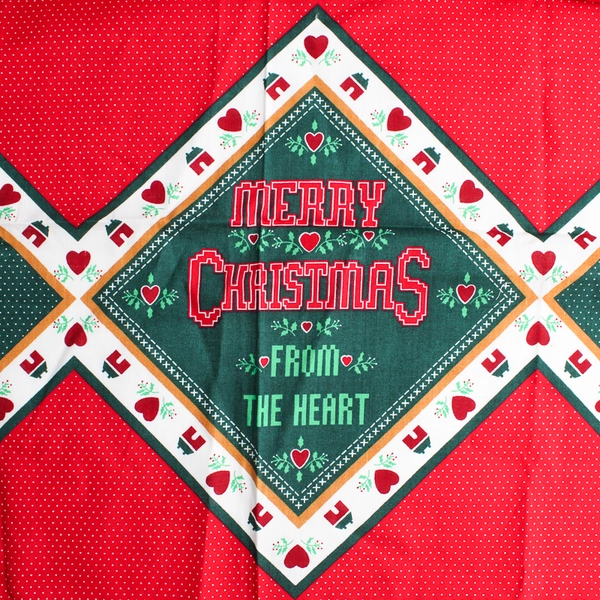 Wamsutta Hallmark Christmas Apron Panel Woven Lightweight Cotton Fabric UNCUT