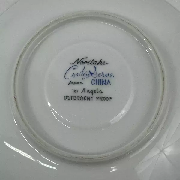 Set of 3 White Noritake Angela Cook N Serve China Saucers