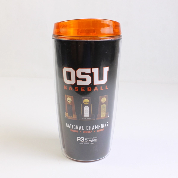 Gordon Sinclair OSU Beavers NCAA Champions Plastic Coffee Mug Baseball