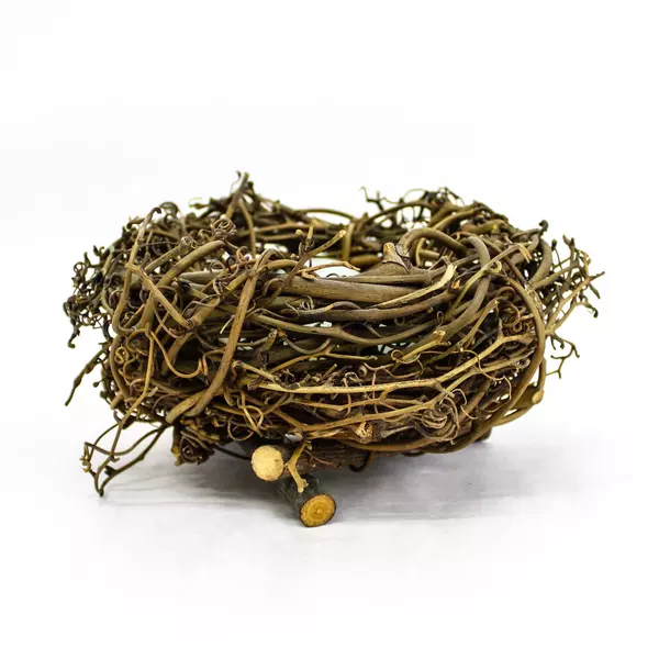 Bird Nest with Glass Eggs Easter Table or Shelf Decoration