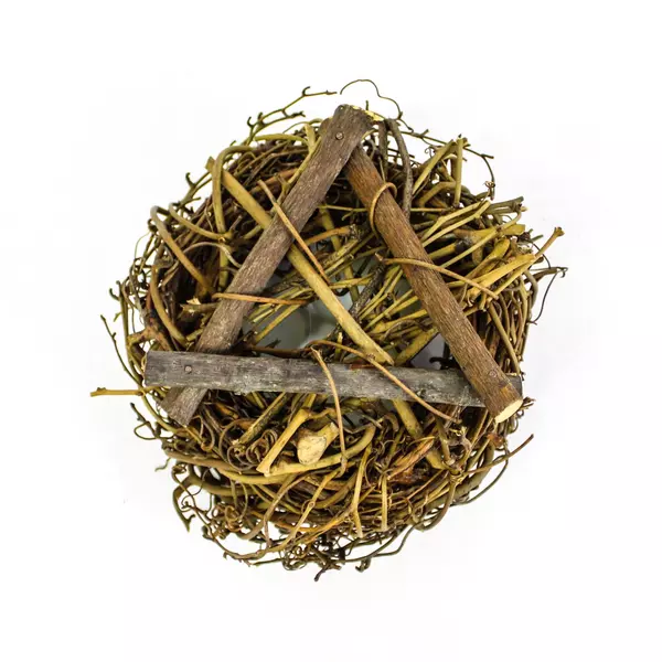 Bird Nest with Glass Eggs Easter Table or Shelf Decoration