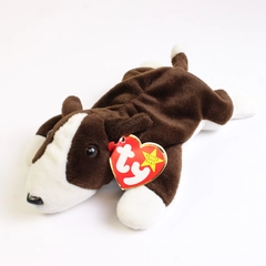1997 Ty Beanie Baby Bruno The Bull Terrier Stuffed Toy with Tag