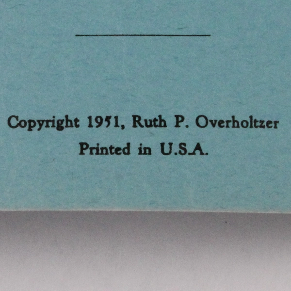 Salvation Songs for Children Number Four Compile by Ruth P Overholtzer 1951 PB